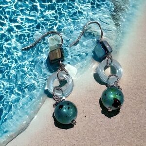 Beach Shells and Baubles Drop Earrings